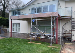 Open Market – Removal of existing rotten balcony and replace with new