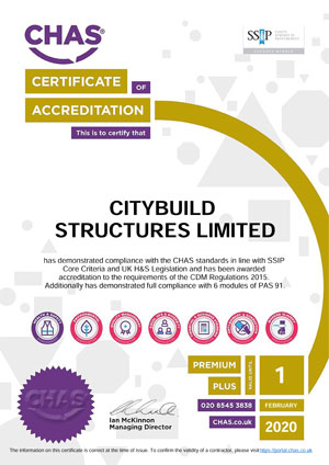 CHAS Premium Plus Certificate
